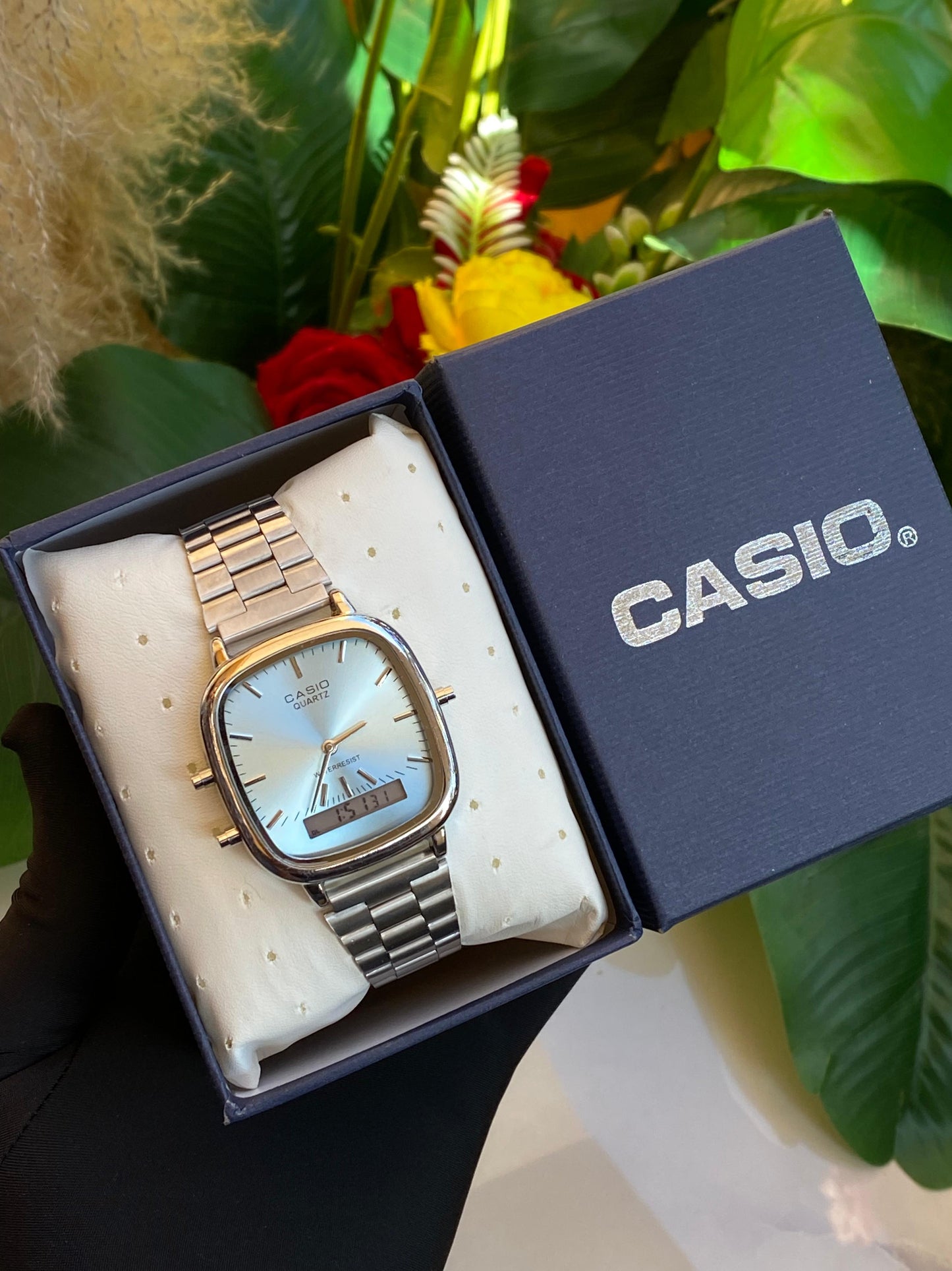 CASIO SQUARE DUAL TIME