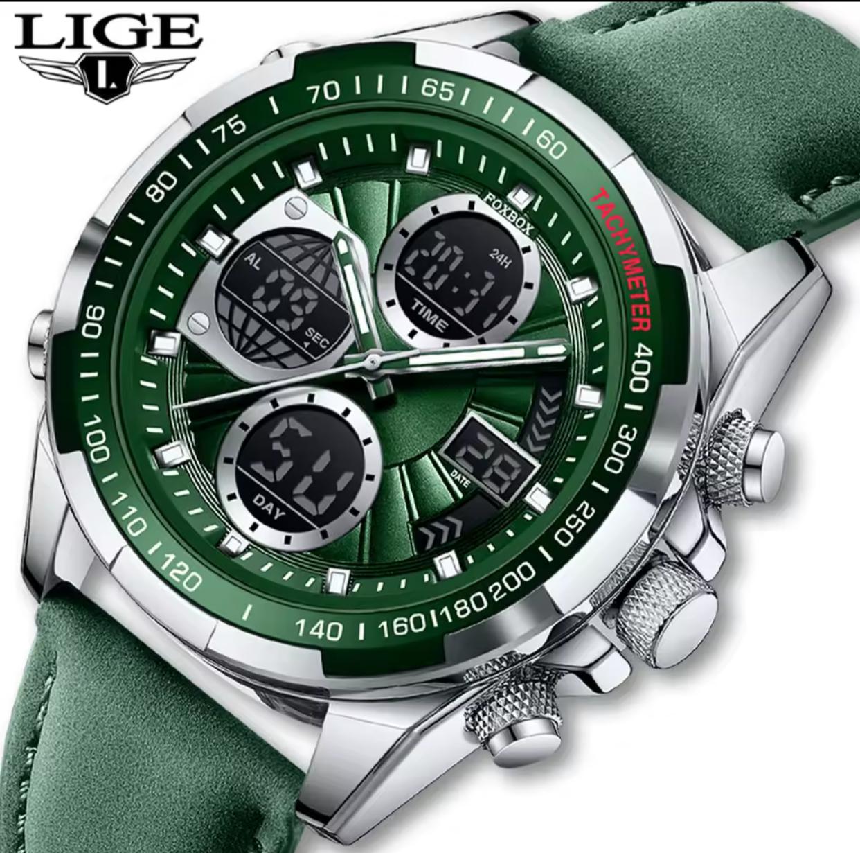 FOXBOX DUAL TIME GENTS WATCH